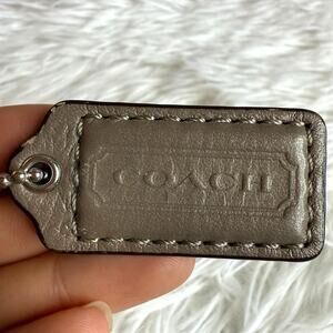 1.5" COACH  Fob Bag Charm Hang tag Hangtag